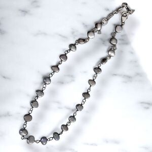 Silpada RETIRED N1800 Sterling Silver Iridescent Gray Freshwater Pearls Necklace